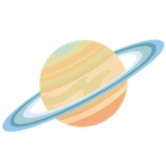Ringed Planet Emoji on Google Android and Chromebooks