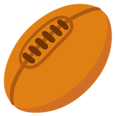 Palla da rugby Emoji Google Android, Chromebook