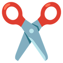 Scissors Emoji on Google Android and Chromebooks