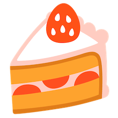 🍰 Fetta di torta Emoji su Google Android, Chromebooks