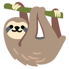Sloth Emoji on Google Android and Chromebooks