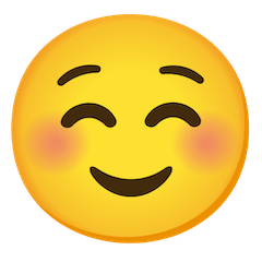 ☺️ Lächelndes Gesicht Emoji auf Google Android, Chromebook