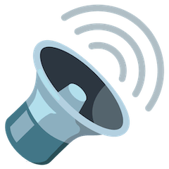 🔊 Speaker High Volume Emoji on Google Android and Chromebooks