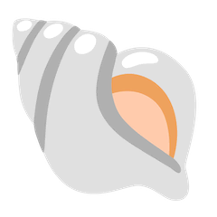 Concha de mar Emoji Google Android, Chromebook