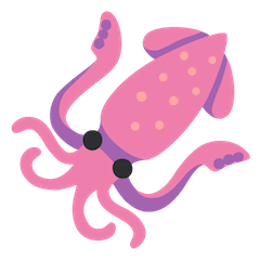Squid Emoji on Google Android and Chromebooks