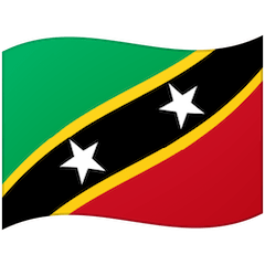 Флаг Сент-Китса и Невиса Эмодзи на Google Android и Chromebook