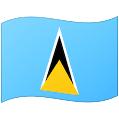 🇱🇨 Bandera de Santa Lucía Emoji en Google Android, Chromebooks