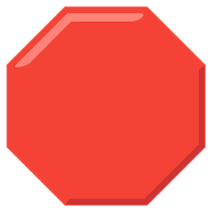 Stop Sign Emoji on Google Android and Chromebooks