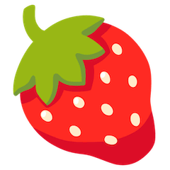 Strawberry Emoji on Google Android and Chromebooks