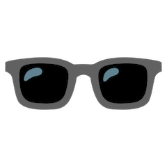 Темные очки Эмодзи на Google Android и Chromebook