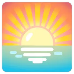 🌅 Sonnenaufgang Emoji auf Google Android, Chromebook