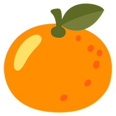 Tangerine Emoji on Google Android and Chromebooks
