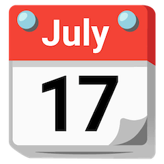 Calendario a strappo Emoji Google Android, Chromebook