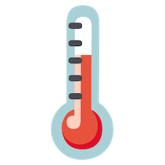 Thermometer Emoji on Google Android and Chromebooks