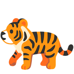 Tiger Emoji Google Android, Chromebook