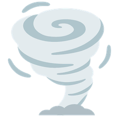 Tornado Emoji on Google Android and Chromebooks