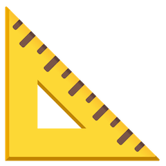 Triangular Ruler Emoji on Google Android and Chromebooks