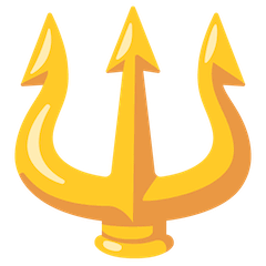 🔱 Emblema del tridente Emoji su Google Android, Chromebooks
