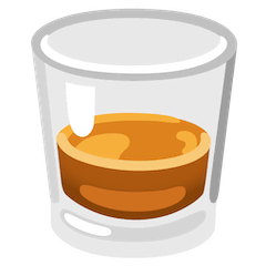 Whiskyglas Emoji Google Android, Chromebook