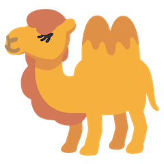 Camelo com duas bossas Emoji Google Android, Chromebook
