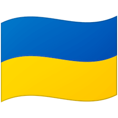 Bandera de Ucrania Emoji Google Android, Chromebook