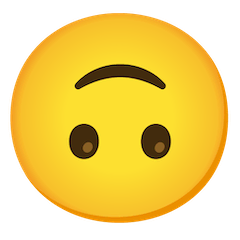 🙃 Upside-Down Face Emoji on Google Android and Chromebooks