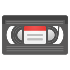 Videokassette Emoji Google Android, Chromebook