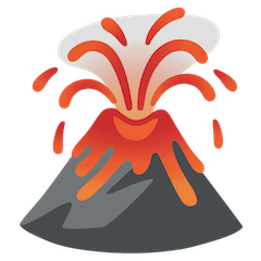 Volcán Emoji Google Android, Chromebook