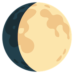 🌔 Waxing Gibbous Moon Emoji on Google Android and Chromebooks