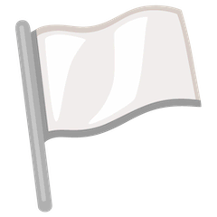 Белый флаг Эмодзи на Google Android и Chromebook