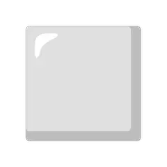 Quadrato medio bianco Emoji Google Android, Chromebook