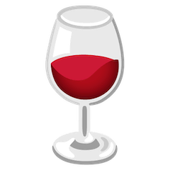 Copa de vino Emoji Google Android, Chromebook
