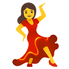 Mujer bailando Emoji Google Android, Chromebook