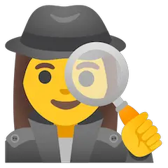Detetive (mulher) Emoji Google Android, Chromebook