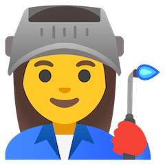 👩‍🏭 Operaria de fábrica Emoji en Google Android, Chromebooks
