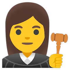 👩‍⚖️ Giudice donna Emoji su Google Android, Chromebooks