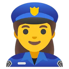 Polizistin Emoji Google Android, Chromebook