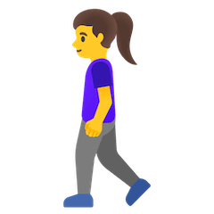 Woman Walking Emoji on Google Android and Chromebooks