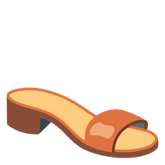 Sandálias com salto Emoji Google Android, Chromebook