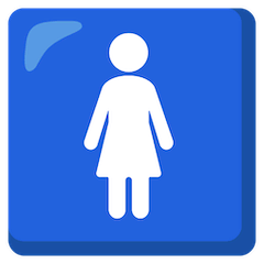 🚺 Simbolo con immagine stilizzata di donna Emoji su Google Android, Chromebooks