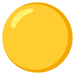🟡 Cerchio giallo Emoji su Google Android, Chromebooks