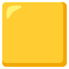 Quadrado amarelo Emoji Google Android, Chromebook