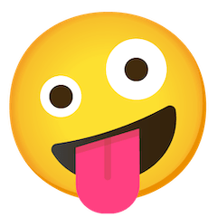 Zany Face Emoji on Google Android and Chromebooks