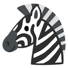 🦓 Zebra Emoji on Google Android and Chromebooks
