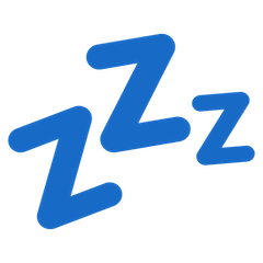 Symbole du sommeil Émoji Google Android, Chromebook