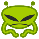 👾 Monstro extraterrestre Emoji nos HTC