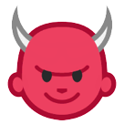 👿 Cara de enfado con cuernos Emoji en HTC