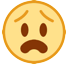😧 Schmerzgeplagtes Gesicht Emoji auf HTC