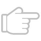 👉 Dorso da mão com dedo indicador a apontar para a direita Emoji nos HTC