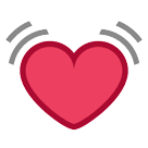 Corazón latiendo Emoji HTC